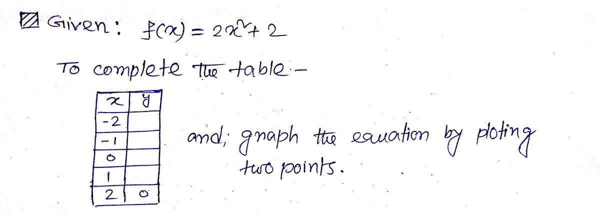 Algebra homework question answer, step 1, image 1